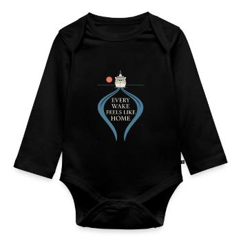 Cruise Addict Funny Cruise Loyalty Ocean - Body Bébé bio manches longues - noir - Devant