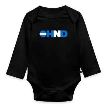 Honduras - Baby Bio-Langarm-Body - Schwarz - Vorne