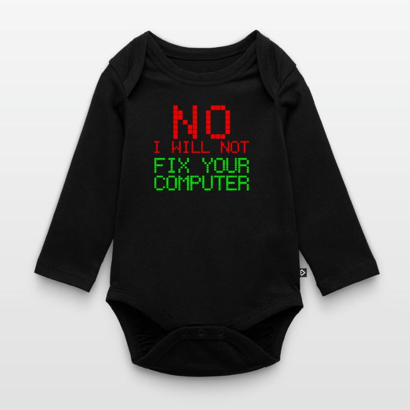 Informatique Software Engineer Programmer Code Body Bébé bio manches longues