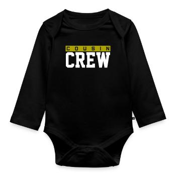 Cousin Crew Retro Family Holiday - Body Bébé bio manches longues - noir - Devant