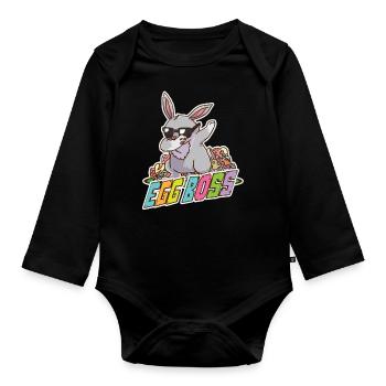 Ostern - Baby Bio-Langarm-Body - Schwarz - Vorne