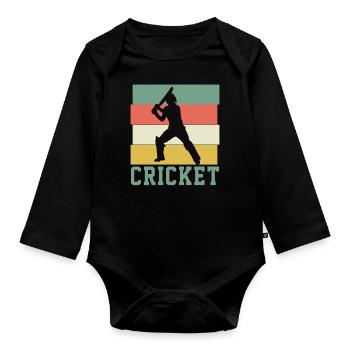 Kricket - Baby Bio-Langarm-Body - Schwarz - Vorne
