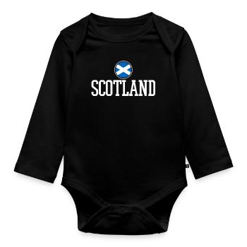 Scotland Scott - Body Bébé bio manches longues - noir - Devant