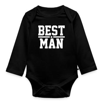 Grooming tools - Organic Longsleeve Baby Bodysuit - black - Front