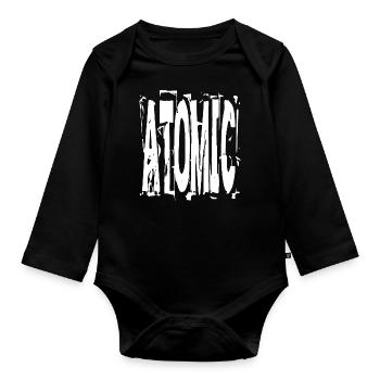 Atomic - Organic Longsleeve Baby Bodysuit - black - Front