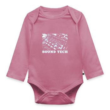 Ingénierie du son - Body Bébé bio manches longues - mauve - Devant