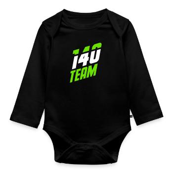 140 TEAM one hundred forty - Baby Bio-Langarm-Body - Schwarz - Vorne