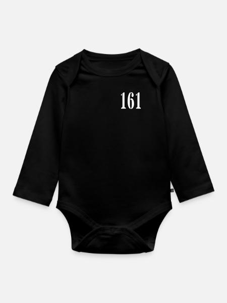 sto szescdziesiat jeden - Baby Bio-Langarm-Body - Schwarz