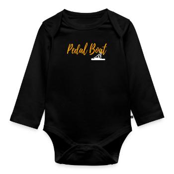 PEDAL BOAT - Baby Bio-Langarm-Body - Schwarz - Vorne