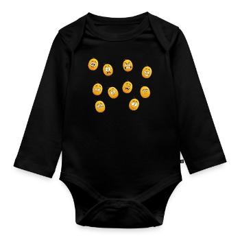 Mirabelle - Baby Bio-Langarm-Body - Schwarz - Vorne