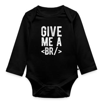 Software Ingenieur Informatiker Programmierer - Baby Bio-Langarm-Body - Schwarz - Vorne