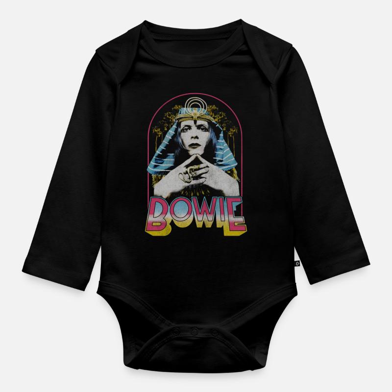 David Bowie Egyptian - Body Bébé bio manches longues - noir