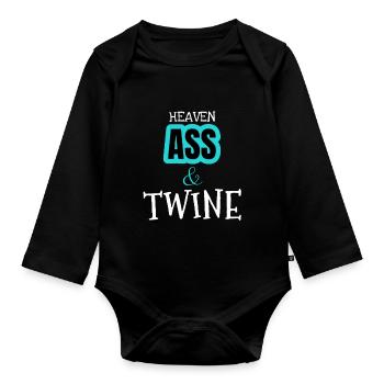 Heaven Ass & Twine - Baby Bio-Langarm-Body - Schwarz - Vorne