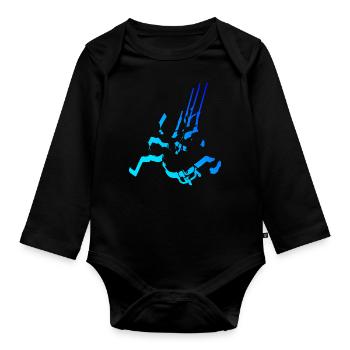 Women's Kitesurf Kitesurfing Men's Kitesurfing - Organic Longsleeve Baby Bodysuit - black - Front