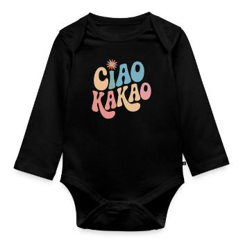 Ciao Cacao - Body Bébé bio manches longues - noir - Devant