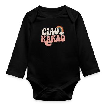 Ciao Kakao - Baby Bio-Langarm-Body - Schwarz - Vorne