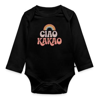 Ciao Kakao - Baby Bio-Langarm-Body - Schwarz - Vorne