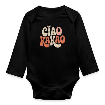 Ciao Kakao - Baby Bio-Langarm-Body - Schwarz - Vorne
