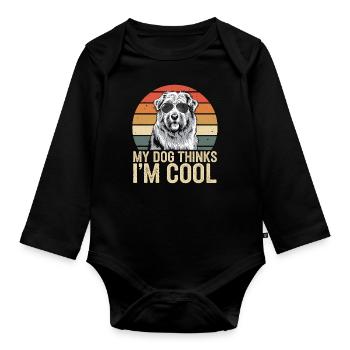 Maremma abruzzo shepherd Maremmano - Organic Longsleeve Baby Bodysuit - black - Front