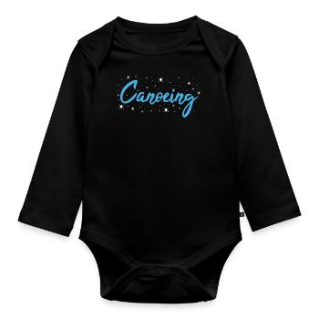 Canoë-kayak - Body Bébé bio manches longues - noir - Devant