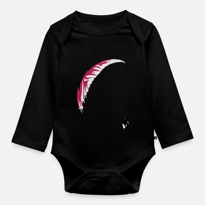 Paraglider - Body Bébé bio manches longues - noir