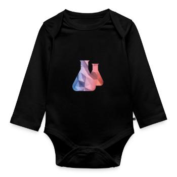 verrerie de laboratoire - Body Bébé bio manches longues - noir - Devant