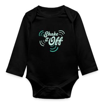 Shake It Off - Baby Bio-Langarm-Body - Schwarz - Vorne