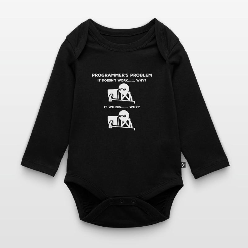 Computer Scientist Problem Organic Longsleeve Baby Bodysuit