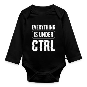 Under Ctrl Student Poison - Organic Longsleeve Baby Bodysuit - black - Front