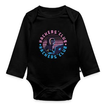 Programmeur Coder Développeur de logiciels - Body Bébé bio manches longues - noir - Devant