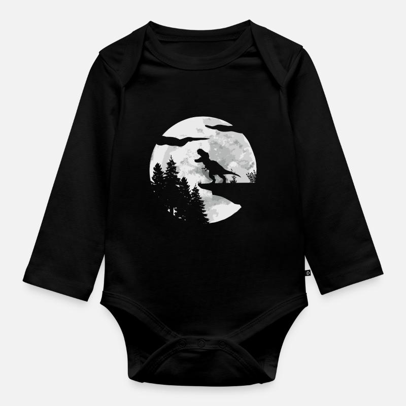 T-Rex Tyrannosaurus Rex - Body Bébé bio manches longues - noir