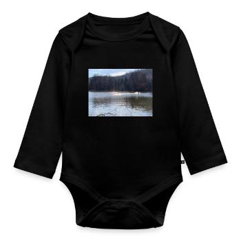 wasser nature - Baby Bio-Langarm-Body - Schwarz - Vorne