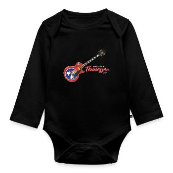 Tennessee Fil-Am Design für stolze Pinoys - Baby Bio-Langarm-Body - Schwarz - Vorne