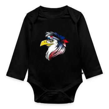 Panama - Baby Bio-Langarm-Body - Schwarz - Vorne