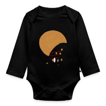 Biscuit - Body Bébé bio manches longues - noir - Devant