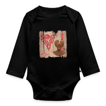 Celts 8 - Organic Longsleeve Baby Bodysuit - black - Front