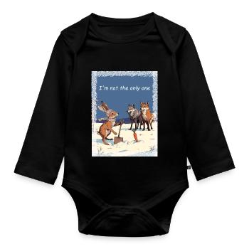 Trial of Fate - Organic Longsleeve Baby Bodysuit - black - Front
