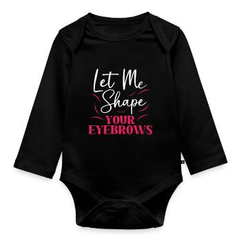 Make-up Microblading Kosmetik Kosmetikerin - Baby Bio-Langarm-Body - Schwarz - Vorne