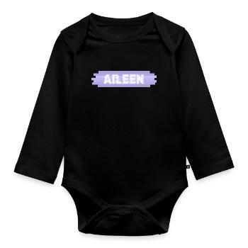 Mutter Aileen - Baby Bio-Langarm-Body - Schwarz - Vorne
