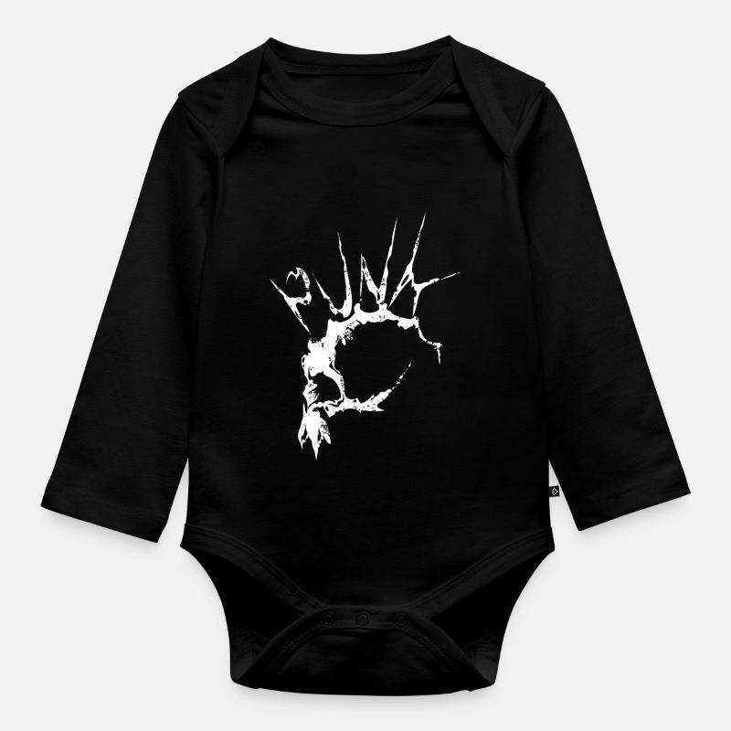 Punk dead - Body Bébé bio manches longues - noir