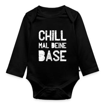 Réfrigérez votre base - Body Bébé bio manches longues - noir - Devant