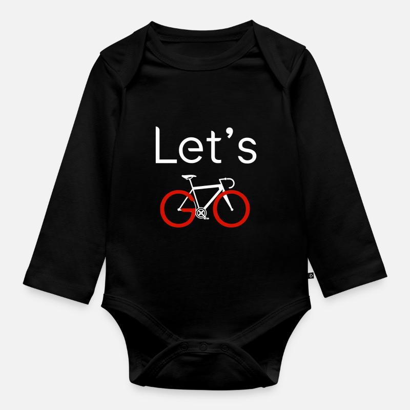 Let’s GO - Body Bébé bio manches longues - noir