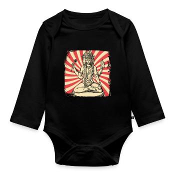 Hindou Inde Hindouisme - Body Bébé bio manches longues - noir - Devant