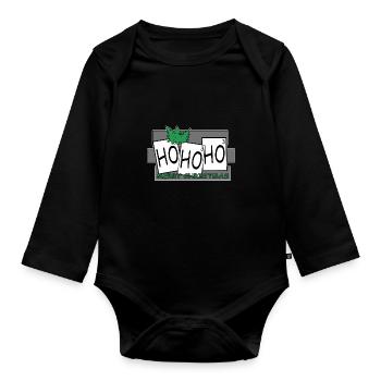 Christmas Christmas Christmas Christmas - Organic Longsleeve Baby Bodysuit - black - Front