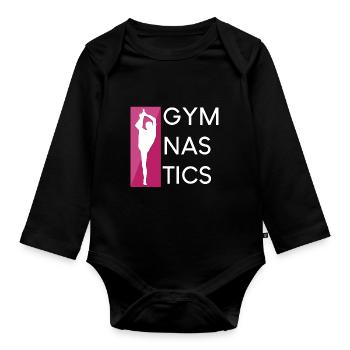 Gymnastics - Baby Bio-Langarm-Body - Schwarz - Vorne
