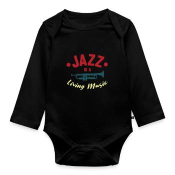 Jazz - Baby Bio-Langarm-Body - Schwarz - Vorne