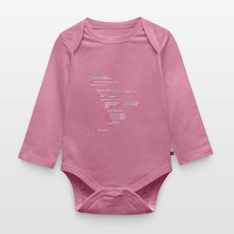 Coding Lustiger Code Spruch Geschenk Programmierer Baby Bio-Langarm-Body