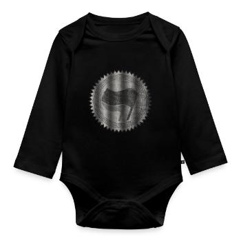 ANTIFA - Body Bébé bio manches longues - noir - Devant