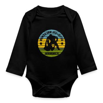Millésime jiu-jitsu brésilien - Body Bébé bio manches longues - noir - Devant