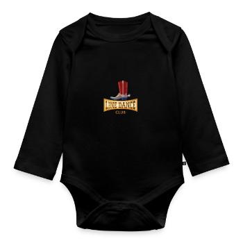 Linedance pour les danseurs comme club de cadeaux et d'idées - Body Bébé bio manches longues - noir - Devant